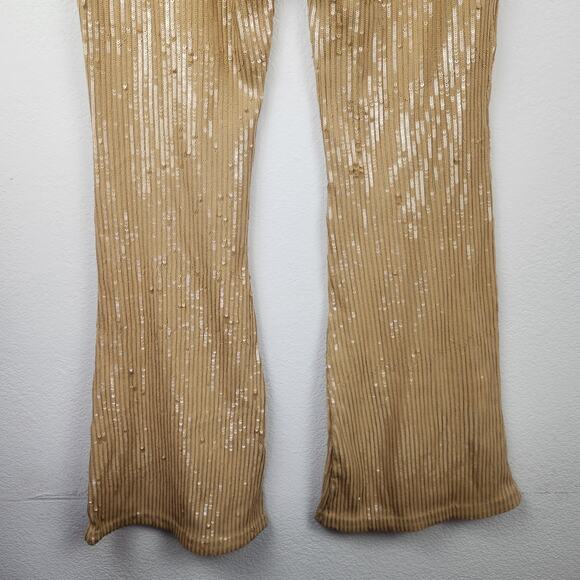 Retrofete Julien Sequin Knit Pant in Nude Size XL NWT - Picture 8 of 11